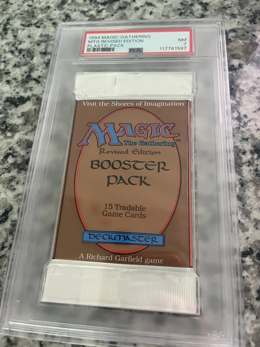 MTG Revised Booster PSA 7 From a Sealed box! 117781597