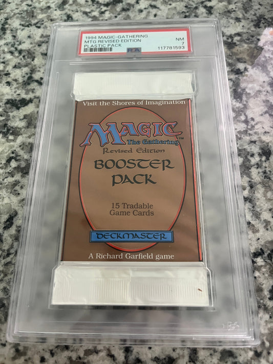 MTG Revised Booster PSA 7 From a Sealed box! 117781593