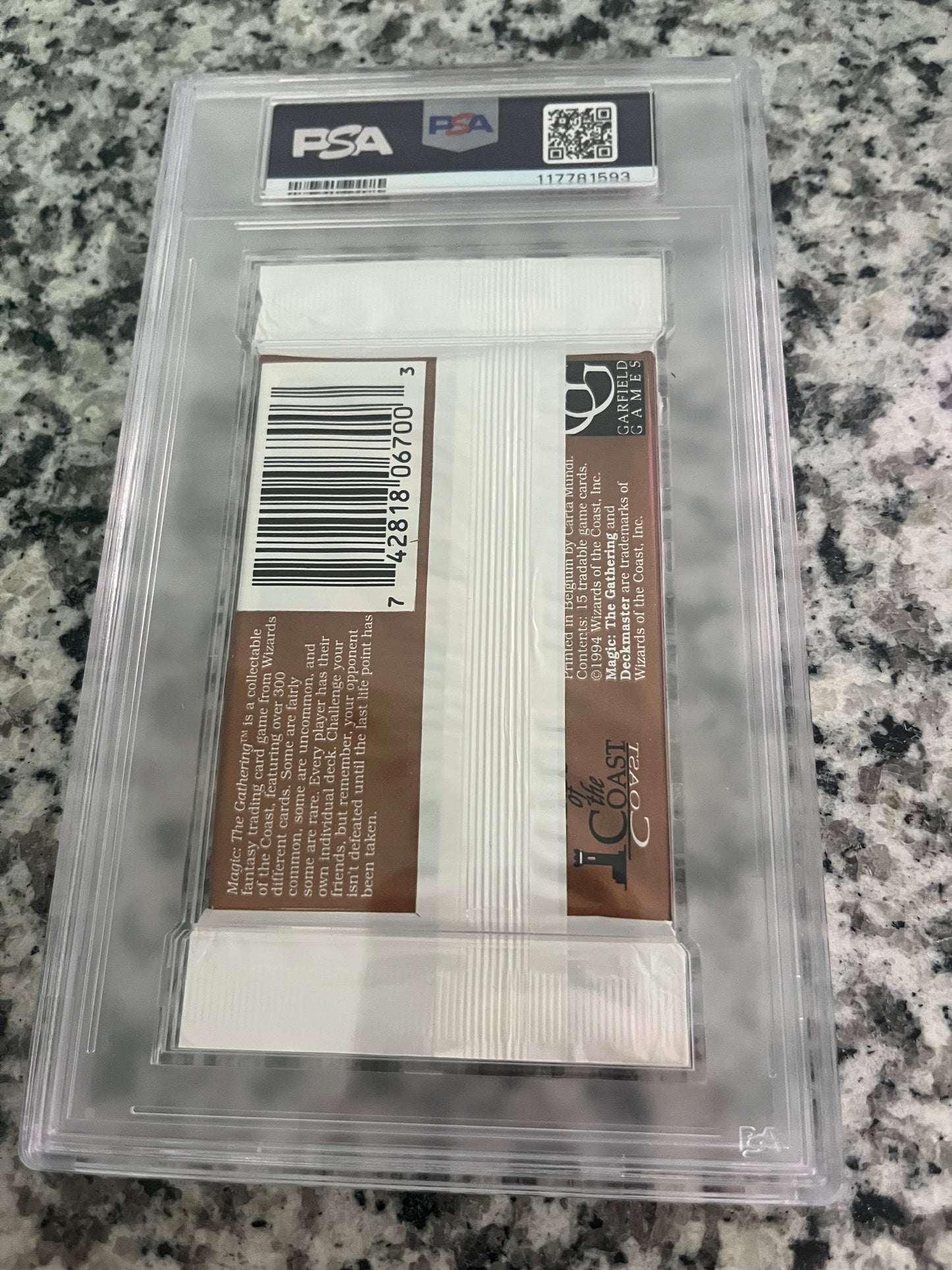 MTG Revised Booster PSA 7 From a Sealed box! 117781593