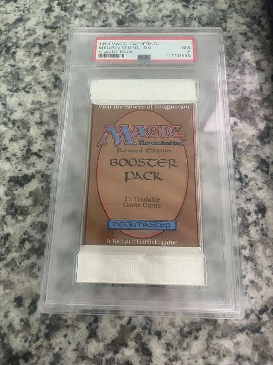 MTG Revised Booster PSA 7 From a Sealed box! 117781591
