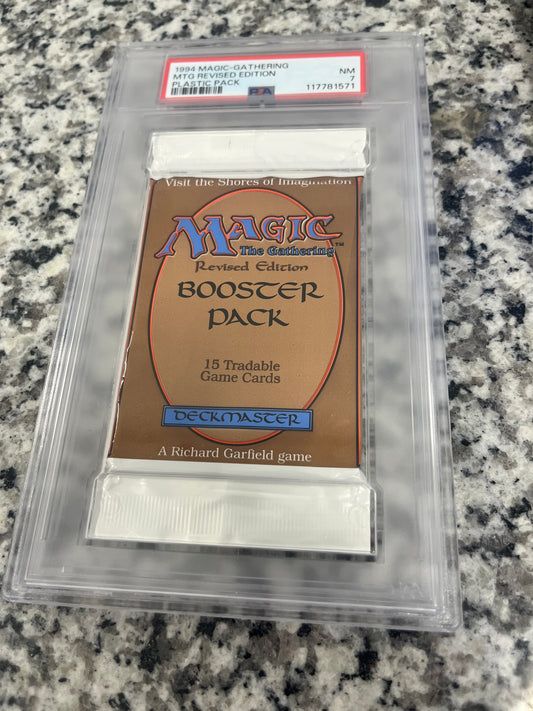 MTG Revised Booster PSA 7 From a Sealed box! 117781571