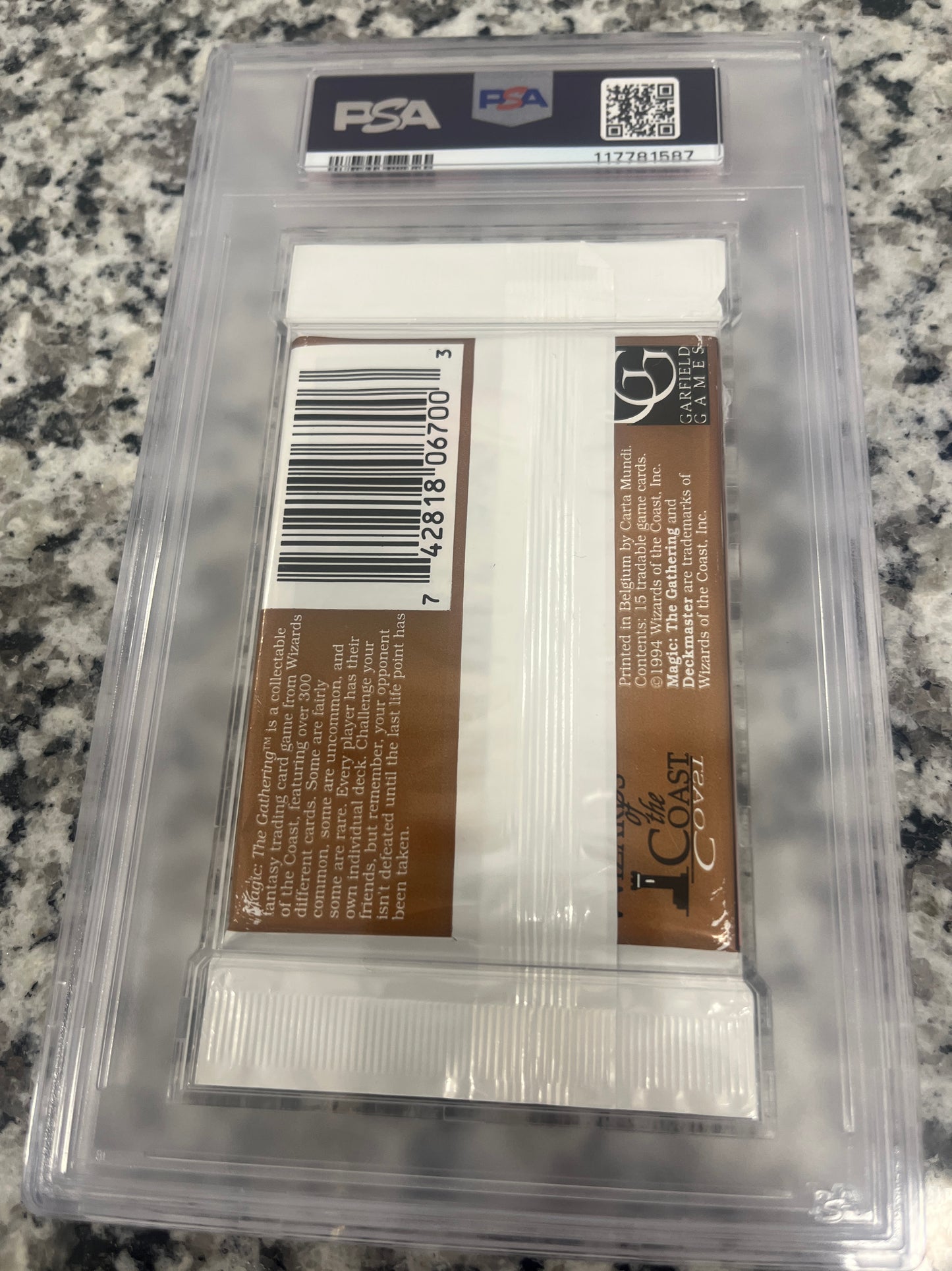 MTG Revised Booster PSA 7 From a Sealed box! 117781587