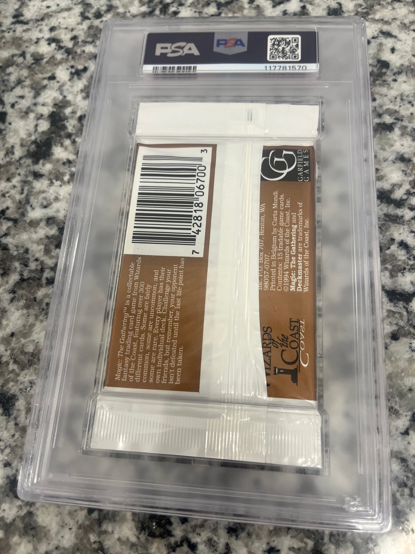 MTG Revised Booster PSA 7 From a Sealed box! 117781586