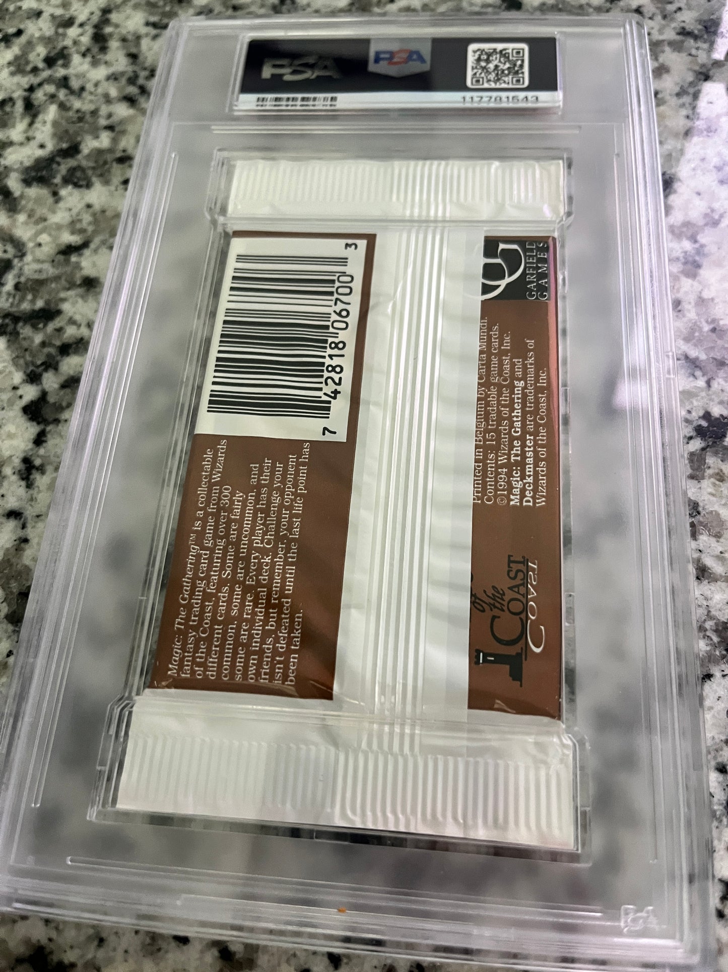 MTG Revised Booster PSA 8 From a Sealed box! 117781543