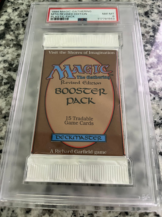 MTG Revised Booster PSA 8 From a Sealed box! 117781553