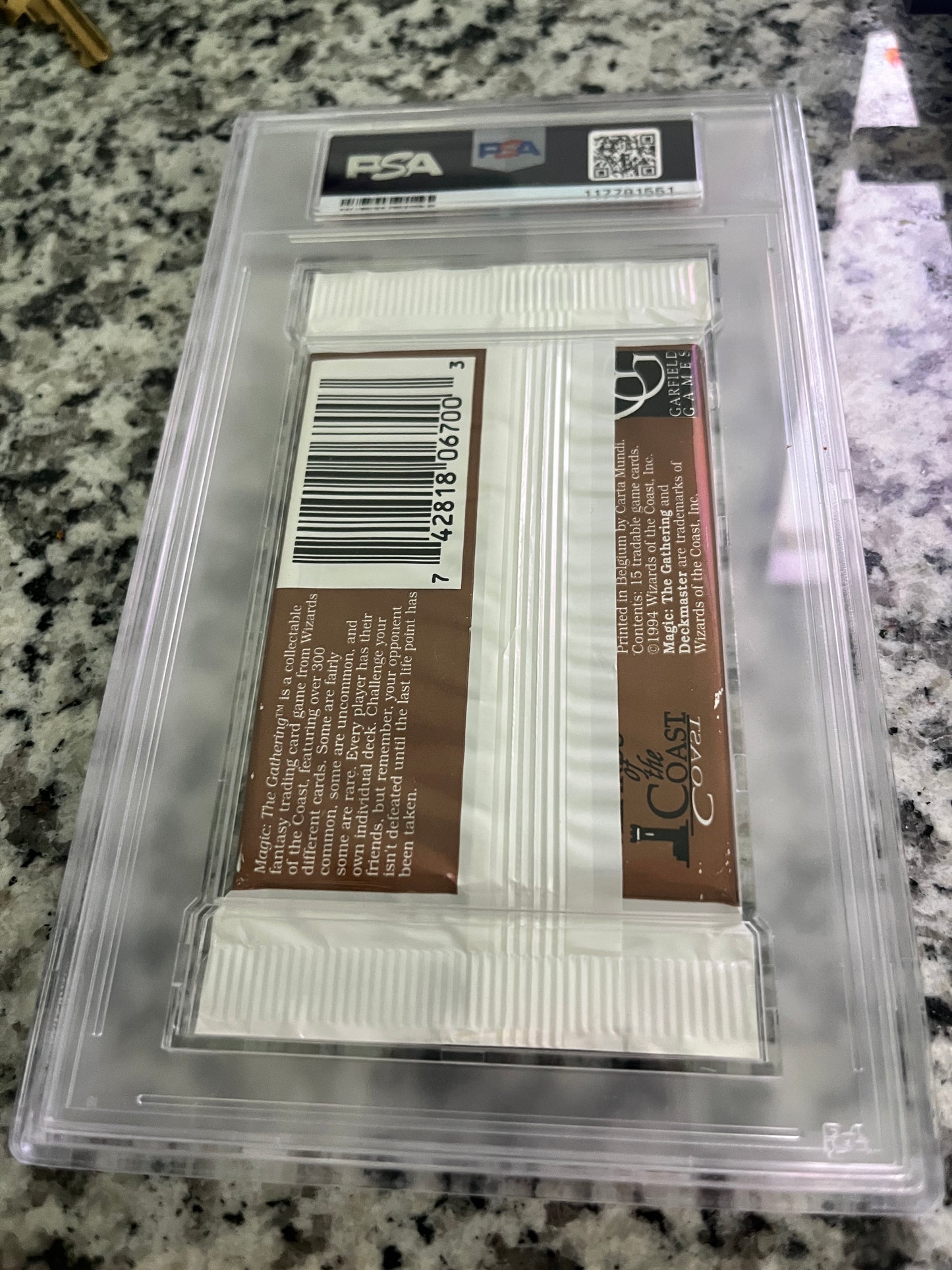 MTG Revised Booster PSA 8 From a Sealed box! 117781551