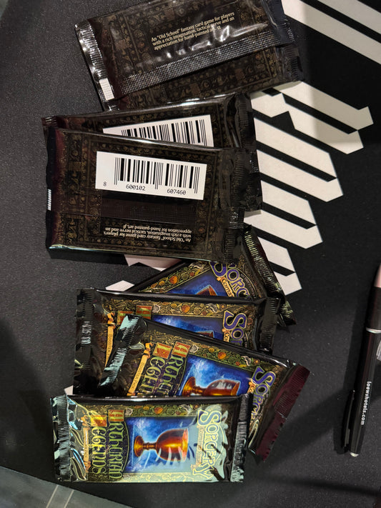 Sorcery Contested Realm Bundle 1 Alpha booster 2 Beta Boosters 4 Arthurian Legends Boosters