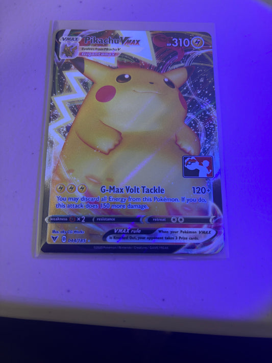 lightly played pikachu vmax prize play series one