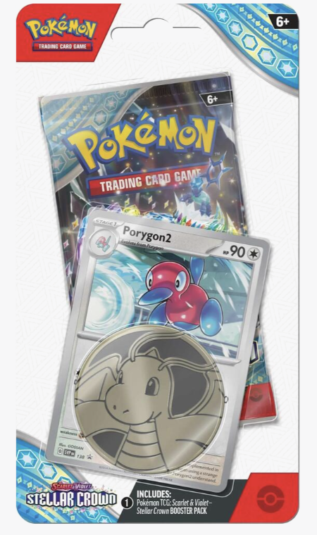 2 STELLAR CROWN BLISTERS. HORSEA AND PORYGON ARTWORK