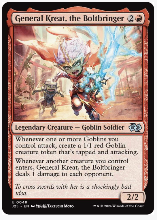 General Kreat, the Boltbringer (Anime) - Foundations Jumpstart (J25)