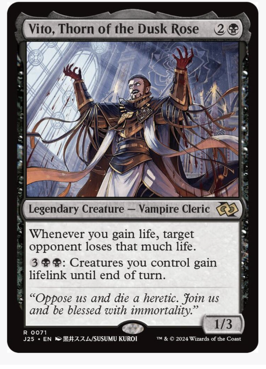 Vito, Thorn of the Dusk Rose (Anime) - Foundations Jumpstart (J25) Foundations Jumpstart