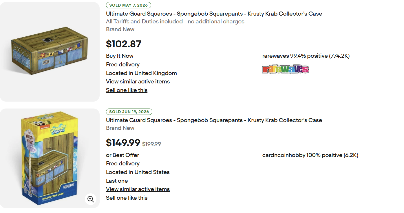 Ultimate Guard Squaroes - Spongebob Squarepants - Krusty Krab Collector's Case