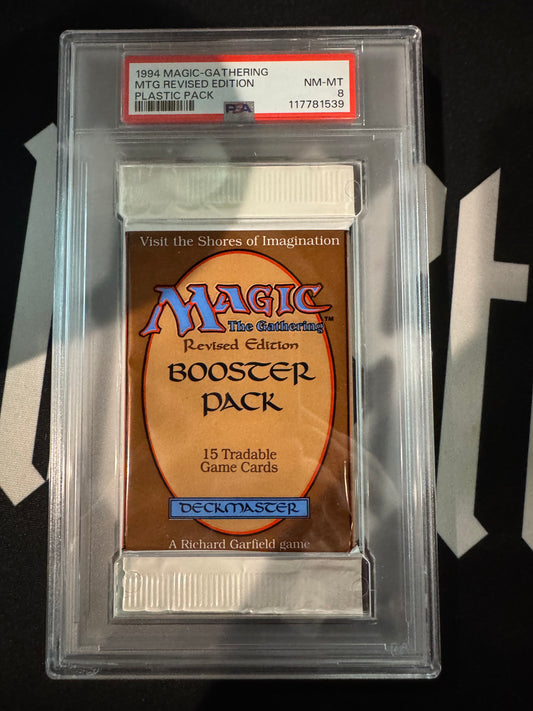 MTG Revised Booster PSA 8 From a Sealed box! 117781539