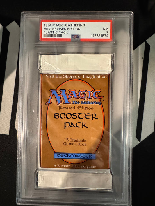 MTG Revised Booster PSA 7 From a Sealed box! 117781577