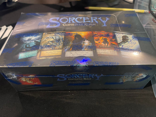 Alpha Sorcery Contested Realm Booster box! 39 Packs of awesomeness!!!!