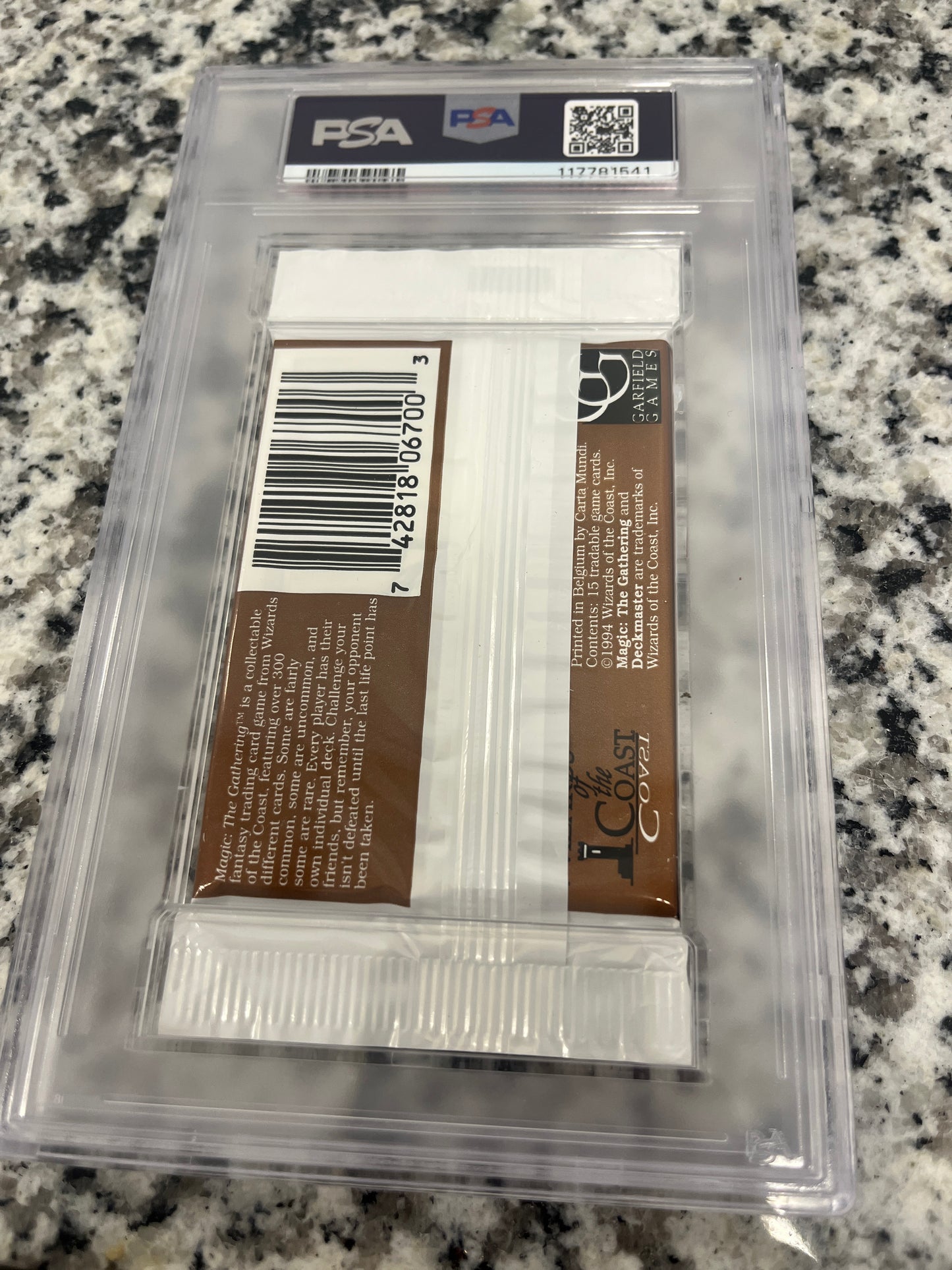 MTG Revised Booster PSA 7 From a Sealed box! 117781541