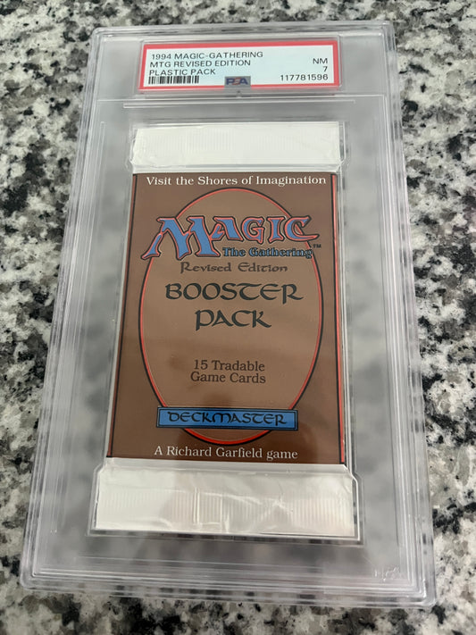 MTG Revised Booster PSA 7 From a Sealed box! 117781595