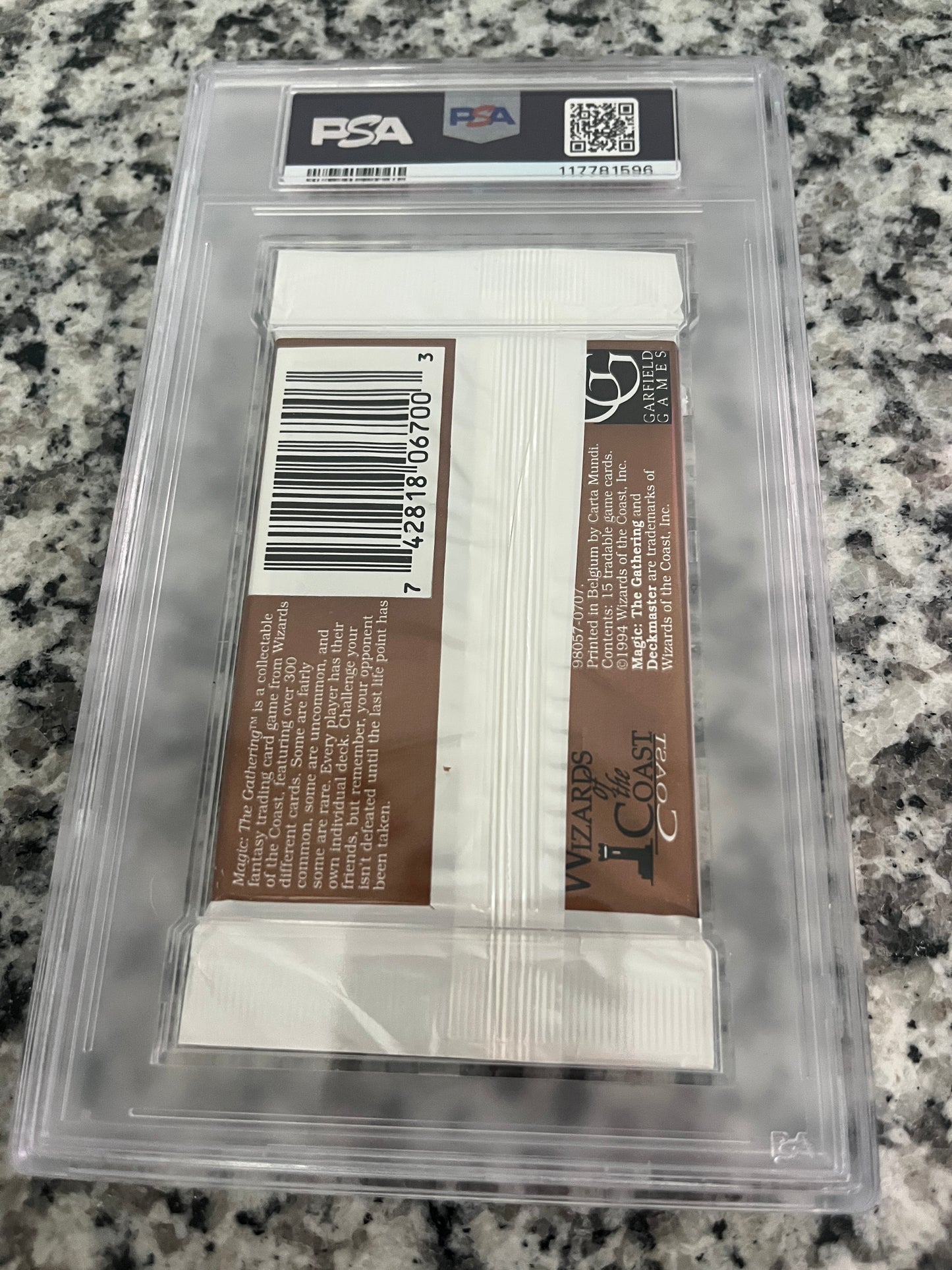 MTG Revised Booster PSA 7 From a Sealed box! 117781596