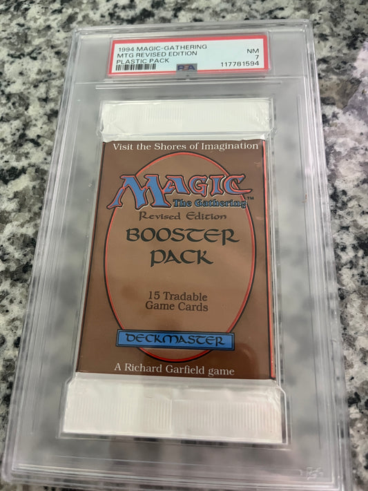 MTG Revised Booster PSA 7 From a Sealed box! 117781594
