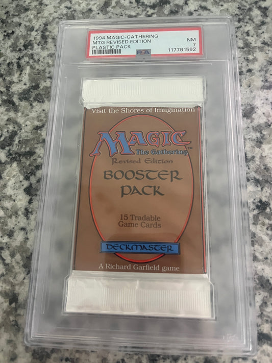 MTG Revised Booster PSA 7 From a Sealed box! 117781592
