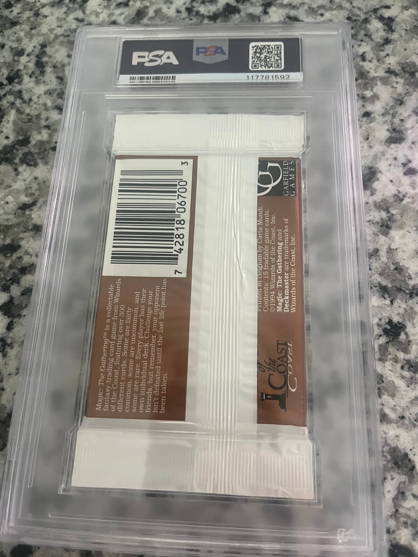 MTG Revised Booster PSA 7 From a Sealed box! 117781592