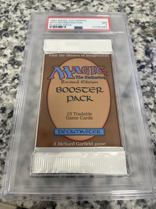 MTG Revised Booster PSA 7 From a Sealed box! 117781567