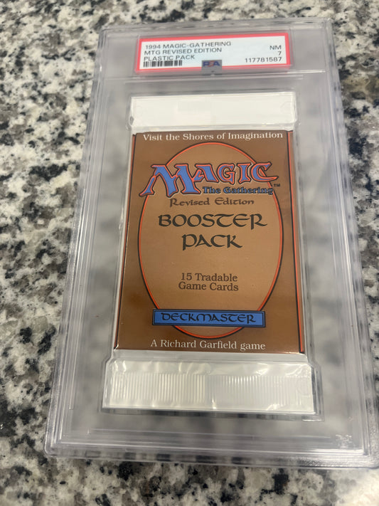 MTG Revised Booster PSA 7 From a Sealed box! 117781587