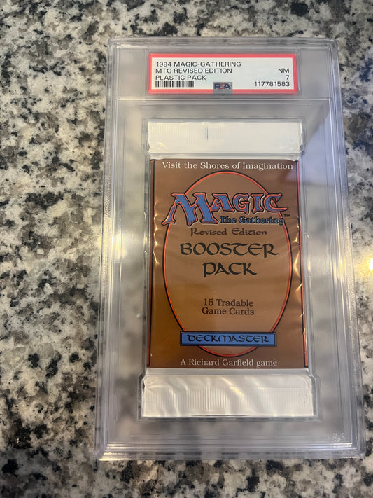 MTG Revised Booster PSA 7 From a Sealed box! 117781583