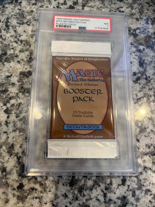 MTG Revised Booster PSA 7 From a Sealed box! 117781564