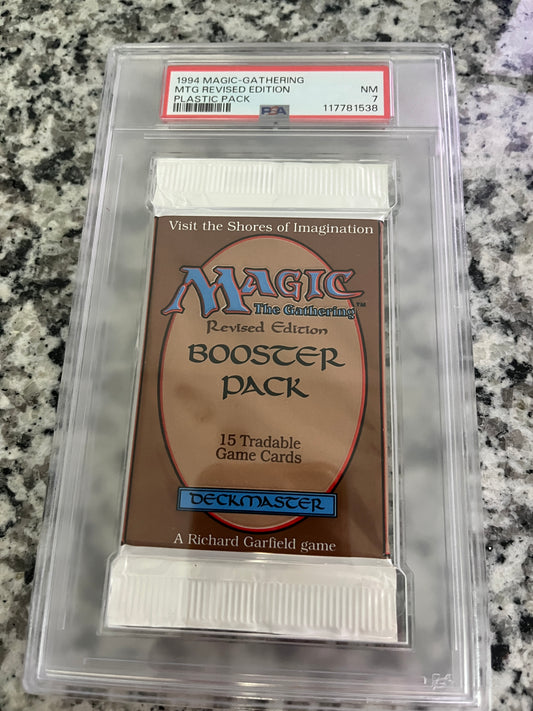 MTG Revised Booster PSA 7 From a Sealed box! 117781538