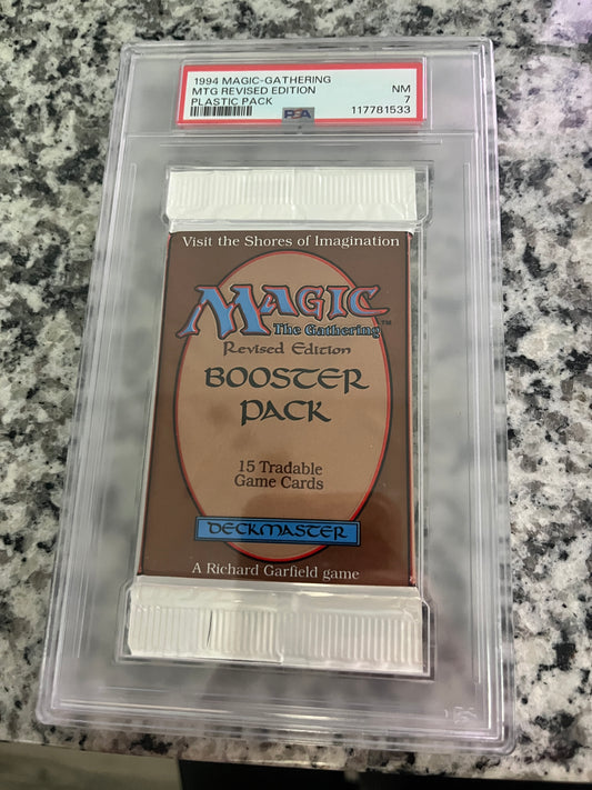 MTG Revised Booster PSA 7 From a Sealed box! 117781533