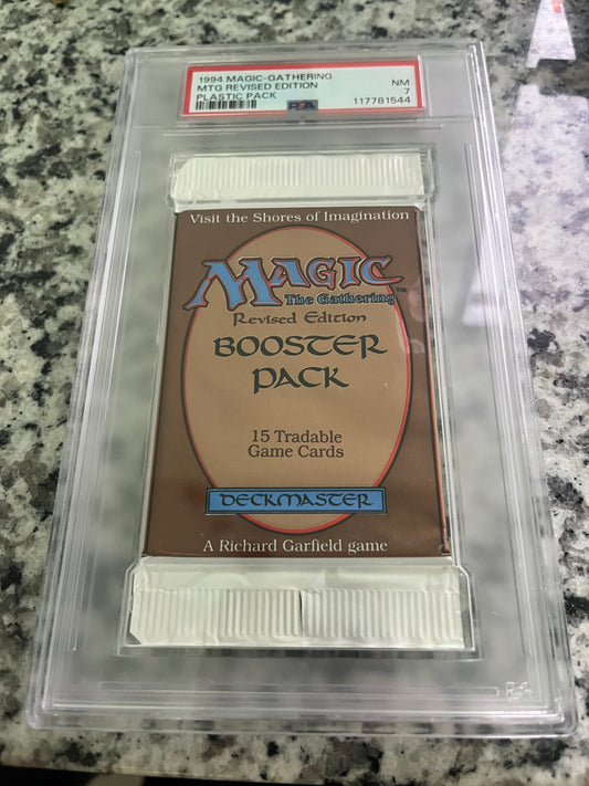 MTG Revised Booster PSA 7 From a Sealed box! 117781544