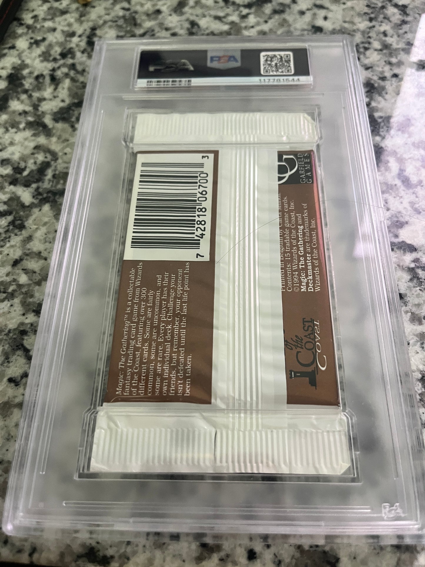 MTG Revised Booster PSA 7 From a Sealed box! 117781544