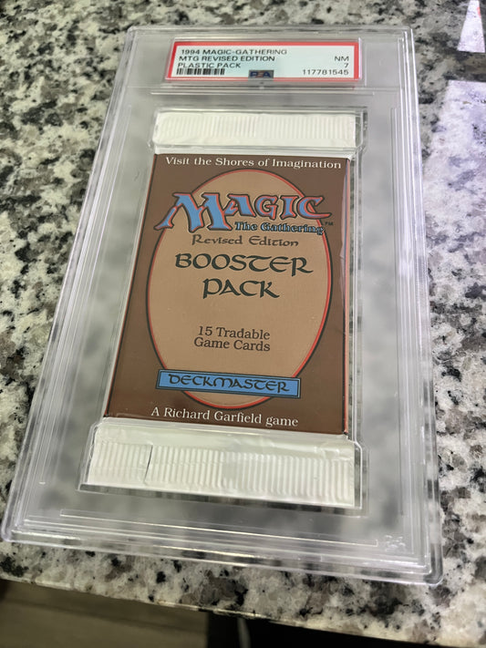 MTG Revised Booster PSA 7 From a Sealed box! 117781545