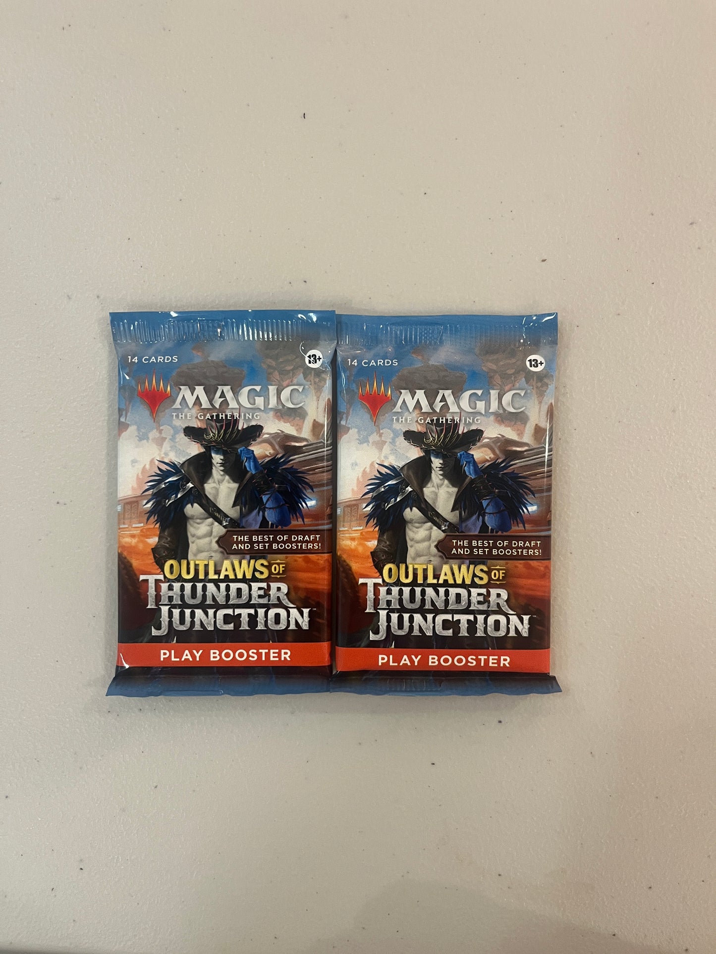 2X Outlaws of Thunder Junction - Play Booster Pack - Outlaws of Thunder Junction (OTJ). COMES WITH 2
