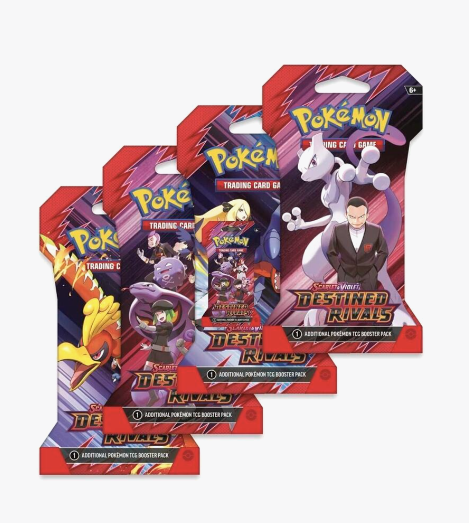 Destined Rivals Sleeved Booster Pack Art Bundle [Set of 4] - SV10: Destined Rivals (DRI)