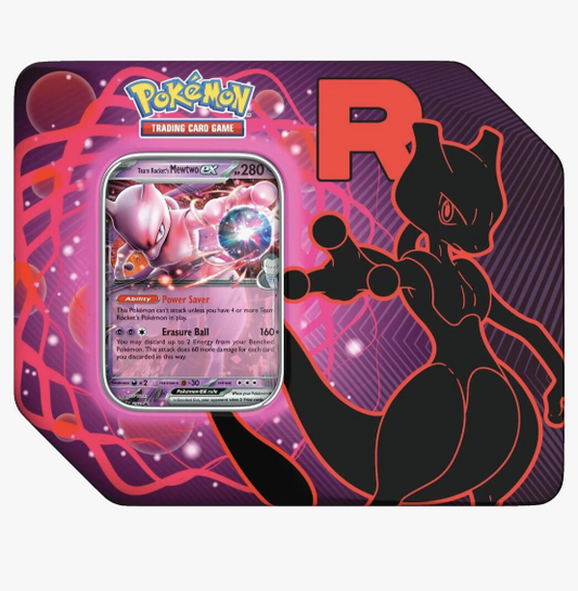 Team Rocket Tin [Team Rocket's Mewtwo ex] - Miscellaneous Cards & Products (MCAP)