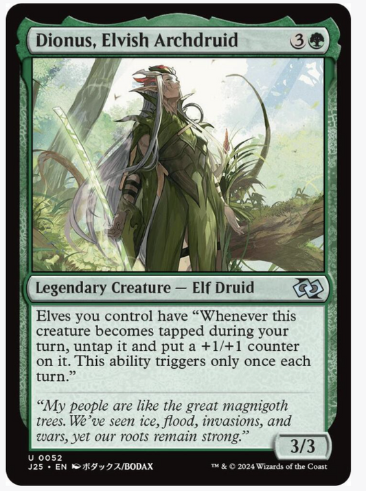 Dionus, Elvish Archdruid (Anime) - Foundations Jumpstart (J25)
