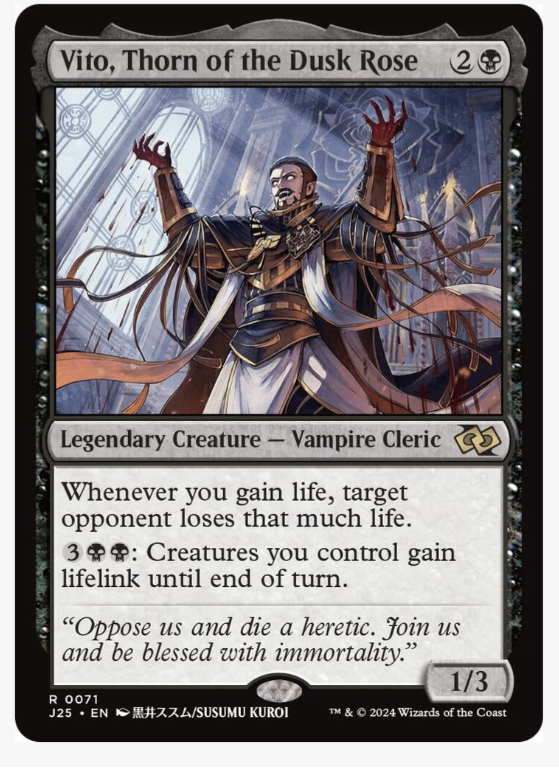 Vito, Thorn of the Dusk Rose (Anime) - Foundations Jumpstart (J25) Foundations Jumpstart