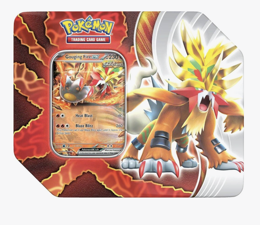 Paradox Destinies Tin [Gouging Fire ex] - Miscellaneous Cards & Products (MCAP)