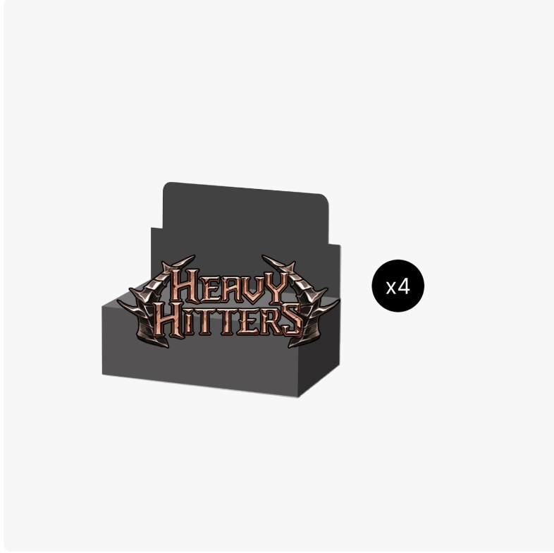 Heavy Hitters Booster Box Case - Heavy Hitters (HVY)