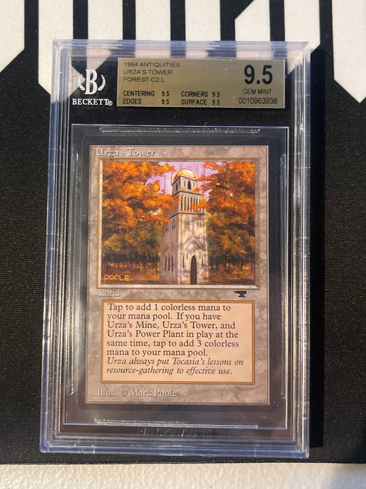 Antiquities Urza's Tower Forest BGS Quad 9.5 !! 0010963938 Yup its a Quad 9.5!!!!